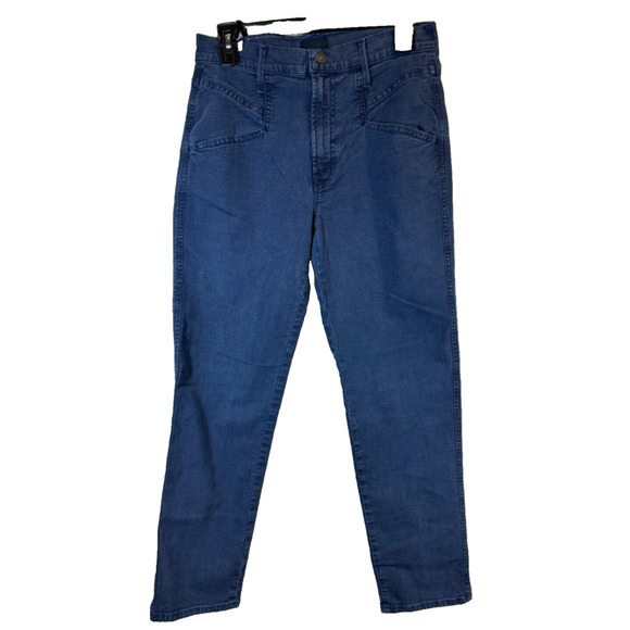 Mother Denim The Breaker Crop Pants Jeans Sz 26 Blue Eclipse Wash Womens B18 - Picture 1 of 8